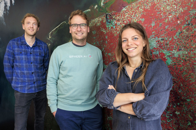 De oprichters van Spheer, vlnr: Jakko de Jong, Mark Boer en Dominique Cirkel. Fotografie door Jan Buwalda Fotografie